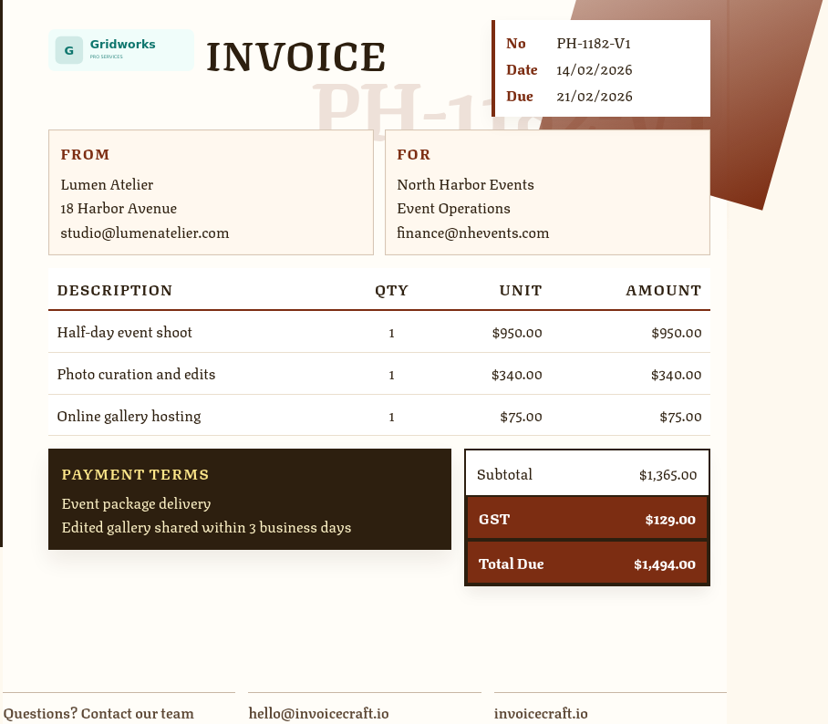 Editorial Fold template preview