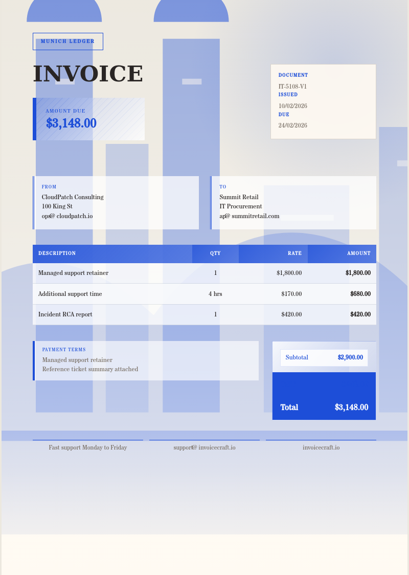 Munich Ledger invoice preview v1