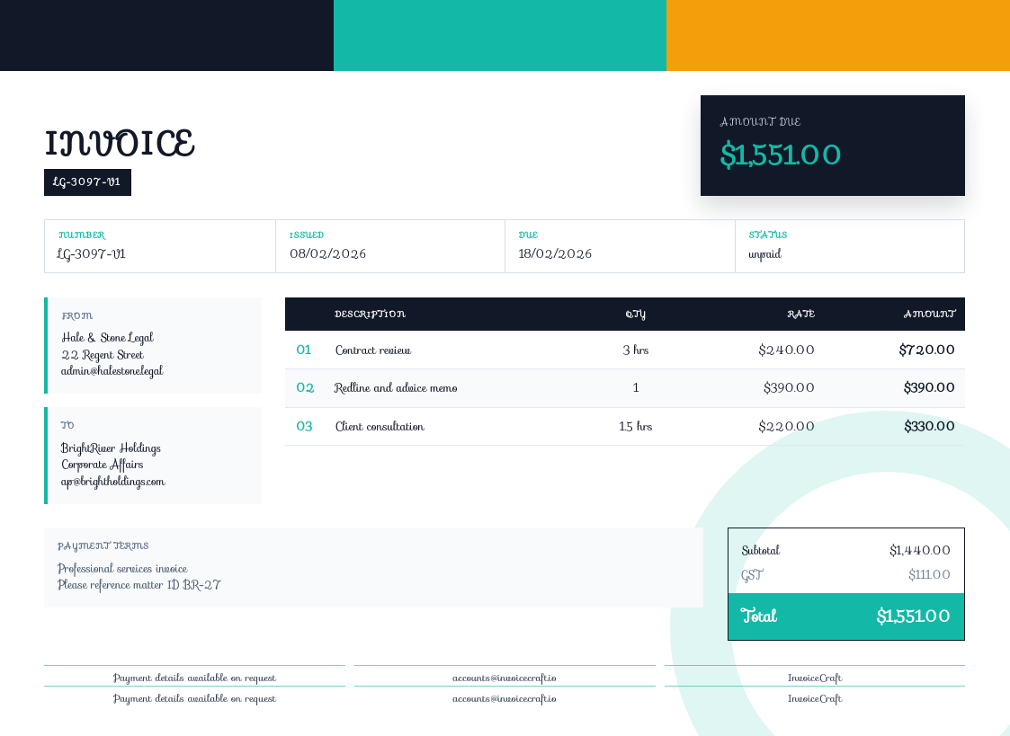 Panoramic Stripe invoice preview v1