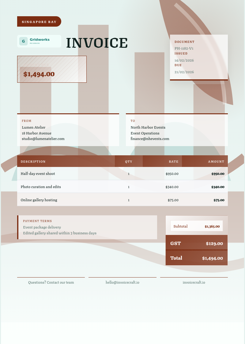 Singapore Bay invoice preview v1